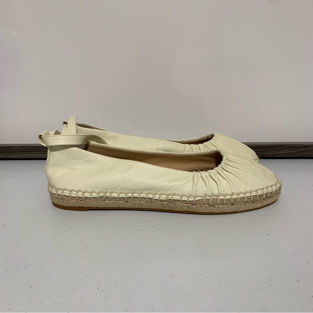 Lauren Ralph Lauren Cecilia Leather Espadrille Flats-Size 5 NWOT